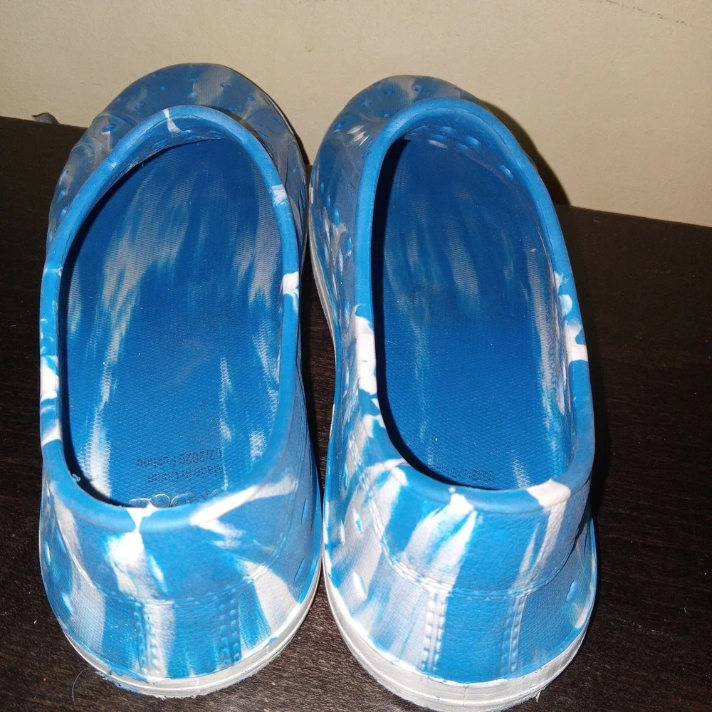 Lily & Dan Children's‎ Lightweight Slip On Shoes Blue & White Size 13/1